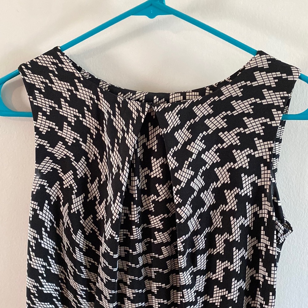 Black and white houndstooth dress